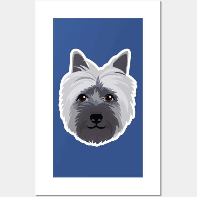 'Dougie' the Cairn Terrier Wall Art by giddyaunt